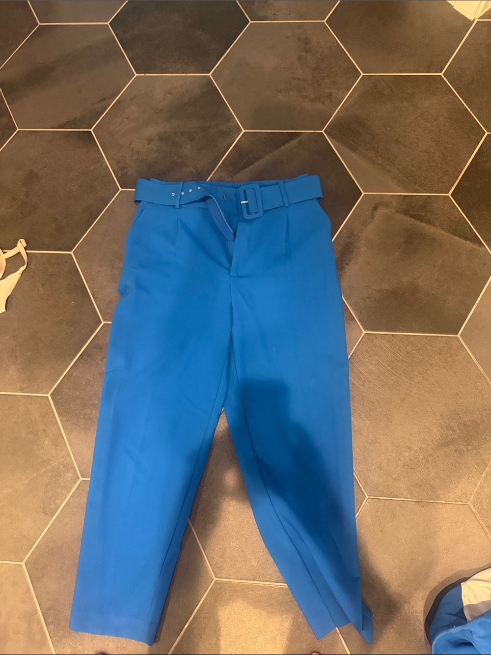 Zara Bright Blue Women's Two-Piece Blazer and Trousers Suit - Picture 4 of 5